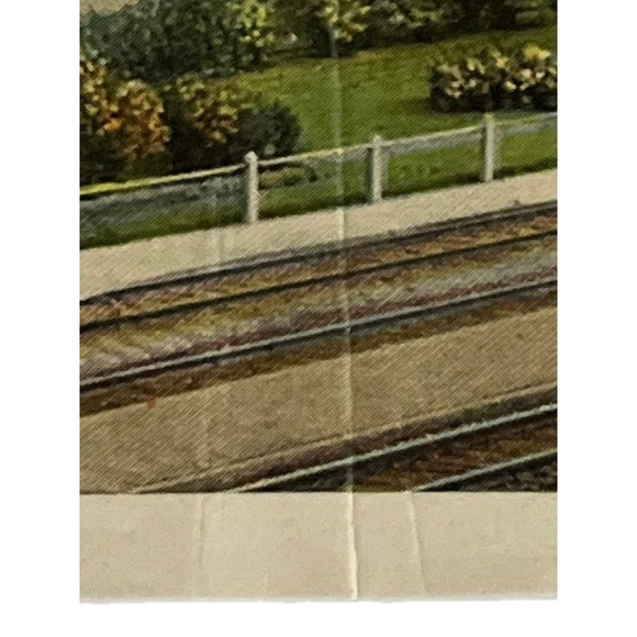 Vtg 1929 Litho Ephemera Postcard Niles MI Train Depot Station Railroad Posted - Picture 4 of 11
